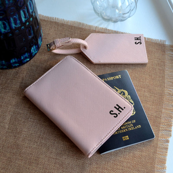 Newest Leather Passport Wallet w/Luggage Tag