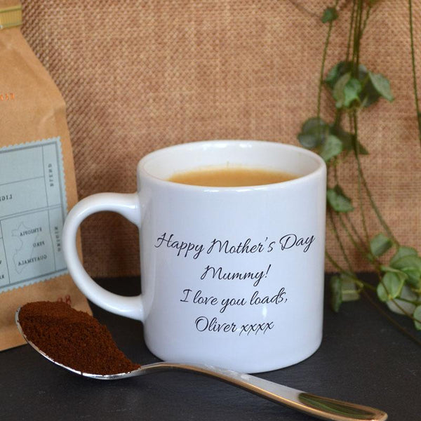 Personalised First Mother's Day Espresso Cup Message