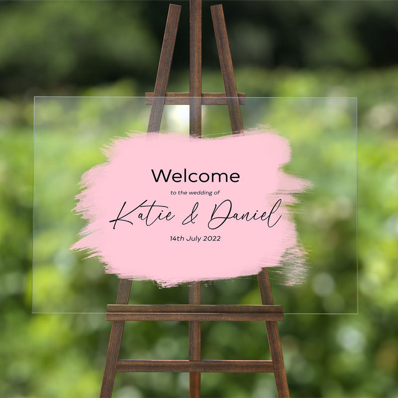 Personalised Welcome store Wedding Sign