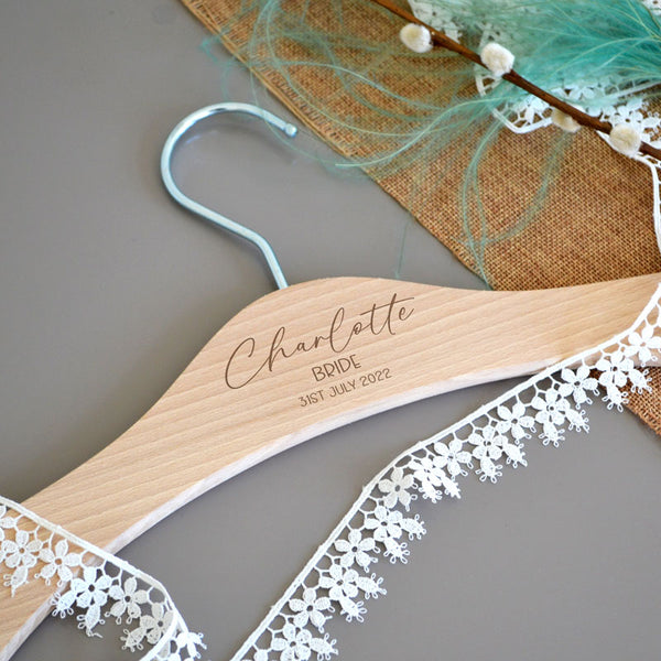 Pretty hangers for wedding gowns hotsell