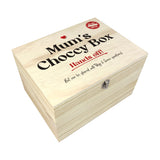 Personalised Mums Snack/Choccy Box Pine Hamper Box - 5 Sizes (16cm | 20cm | 26cm | 30cm | 36cm)