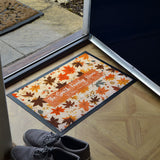 Personalised Autumn Leaves Doormat