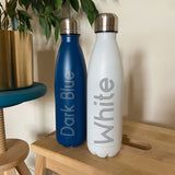 Personalised Coloured Water Bottles 500ml Handhold Anniversary Gift