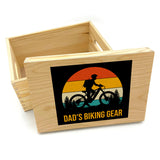 Personalised Mountain Biking Wooden Storage Box