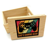 Personalised Gaming Gear Wooden Storage Box