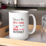 Personalised Best Thing on the Internet Mug Valentine's Gift