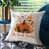 Personalised Pumpkin Patch Cushion Autumn Decor