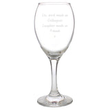 Personalised Any Message Wine Glass