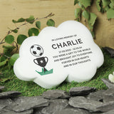 Personalised Football Resin Memorial Cloud