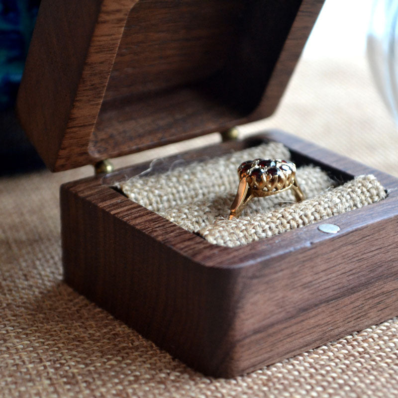 Wedding Glass Ring Box Personalized Hexagon Ring Bearer Box Wedding  Decoration Engagement Gift Geometric Jewelry Storage Box