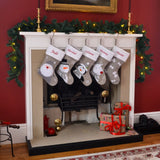 Personalised Silver Embroidered Christmas Stockings For Kids, Toddlers & Adults