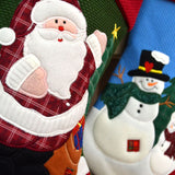 Personalised Vintage Style Snowman or Father Christmas Stockings