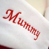 Personalised Embroidered 3D Character Luxury Christmas Stocking with Polar Bear, Penguin or Snowman