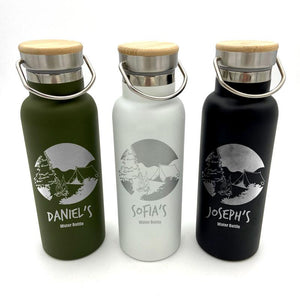 Personalised Fishing Fuel Bamboo Flask - Love Unique Personal