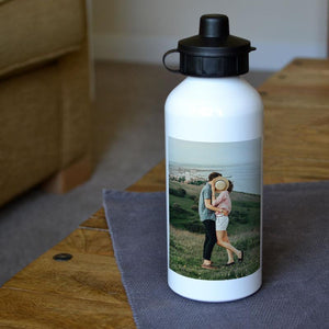 Simple Collage Stainless Steel Water Bottle with Straw by Shutterfly