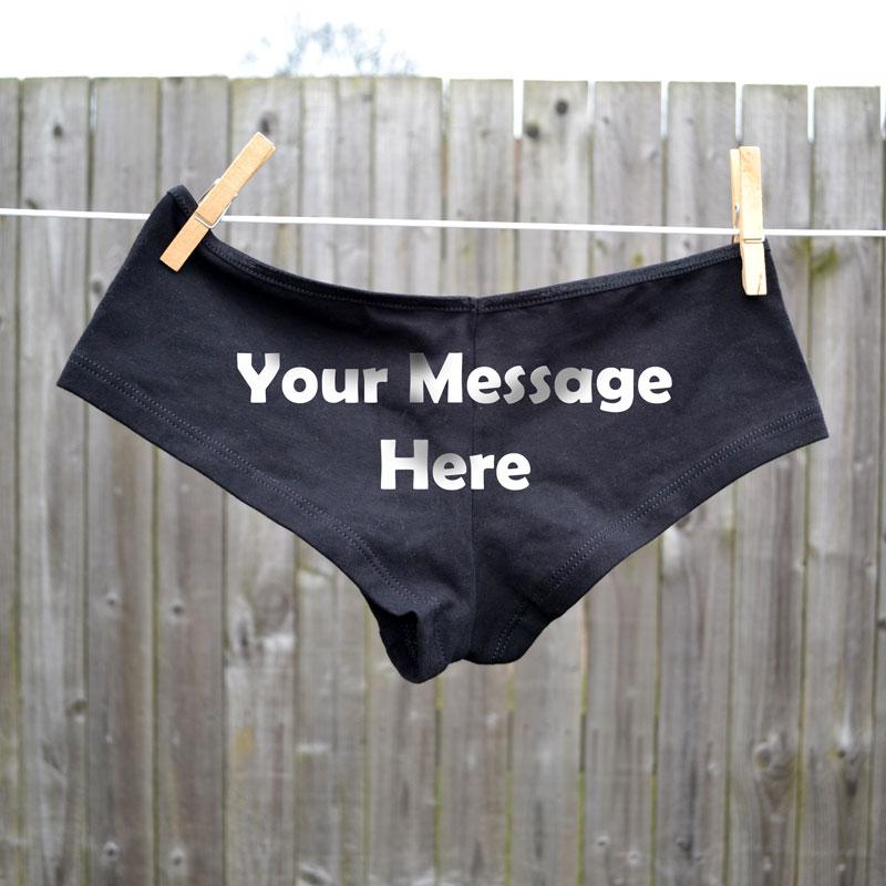 Personalised Printed Ladies Underwear UK Next Day Delivery